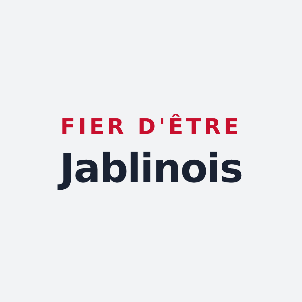 Poster « Fier d'être Jablinois » — design pour Jablines