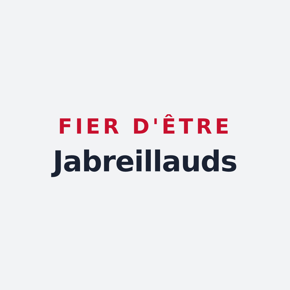 Poster « Fier d'être Jabreillauds » — design pour Jabreilles-les-Bordes