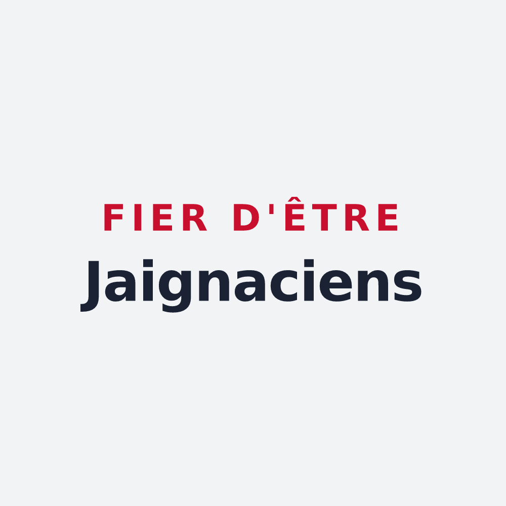 Poster « Fier d'être Jaignaciens » — design pour Jaignes