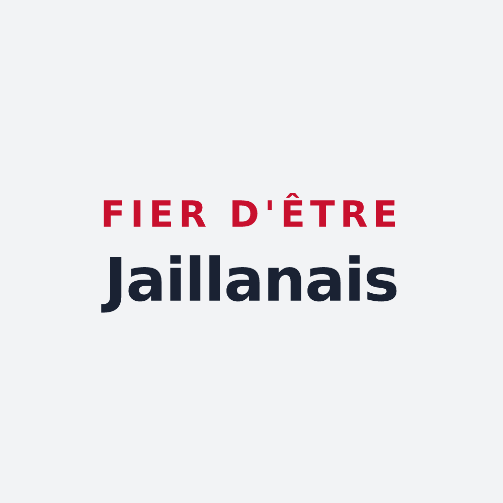 Poster « Fier d'être Jaillanais » — design pour Jaillans