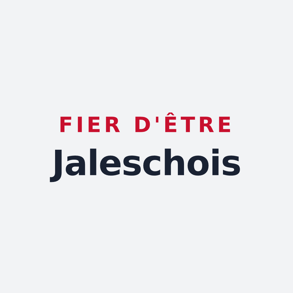 Poster « Fier d'être Jaleschois » — design pour Jalesches
