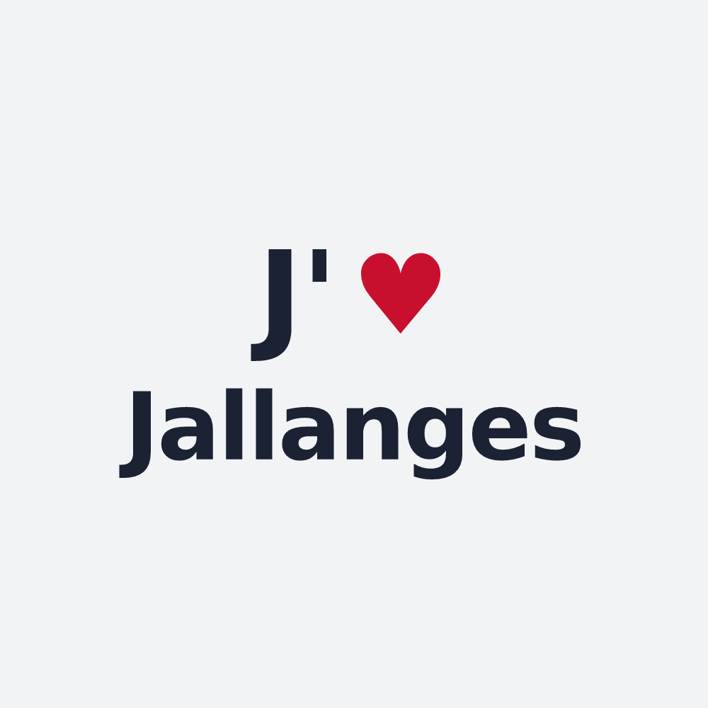 Poster personnalisé Jallanges — design J'aime Jallanges