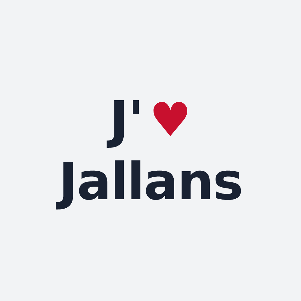 Poster personnalisé Jallans — design J'aime Jallans