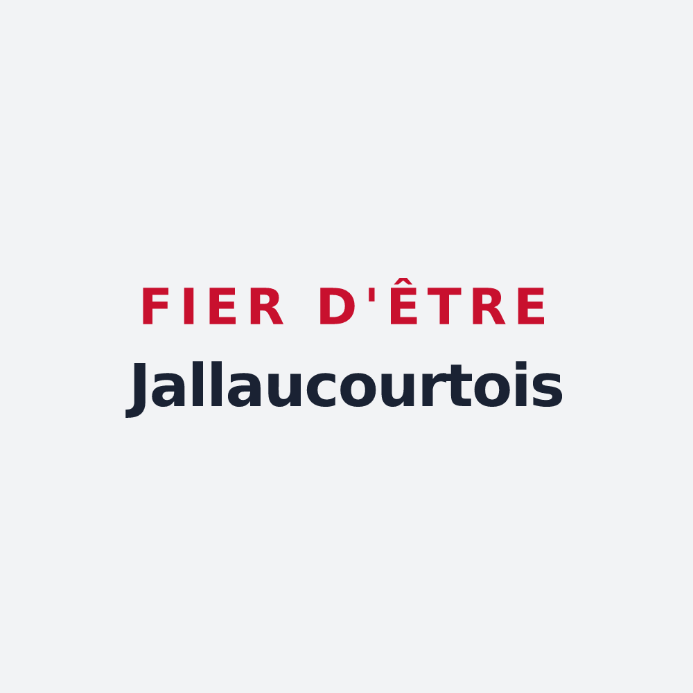 Poster « Fier d'être Jallaucourtois » — design pour Jallaucourt