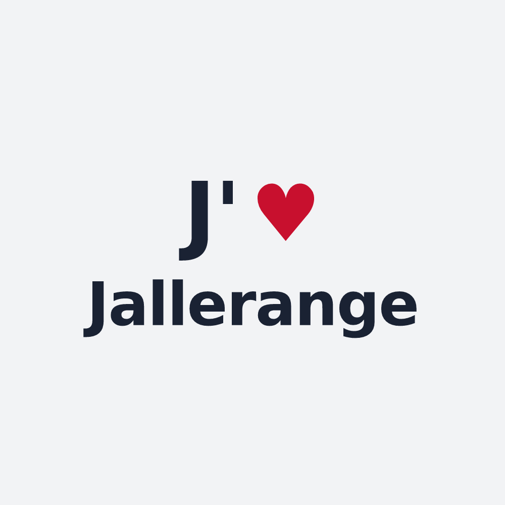 Poster personnalisé Jallerange — design J'aime Jallerange