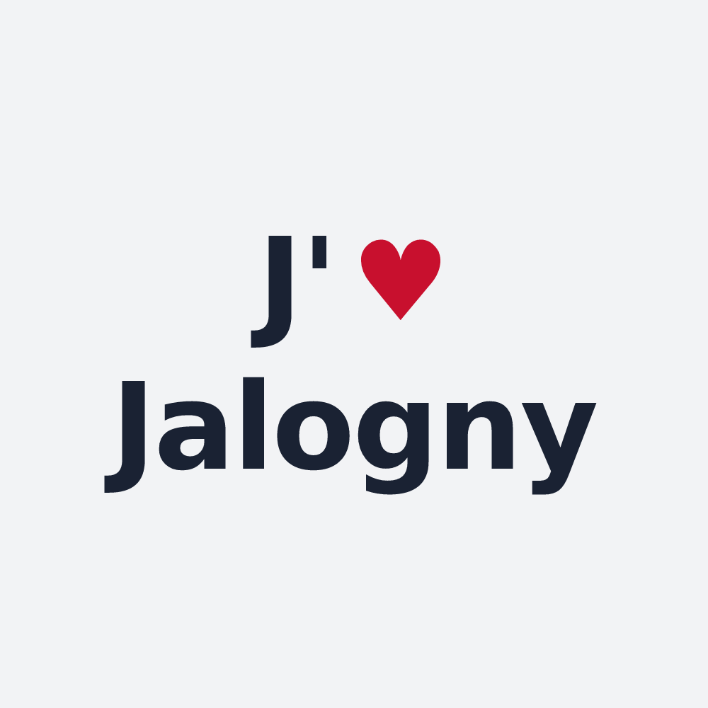 Poster personnalisé Jalogny — design J'aime Jalogny