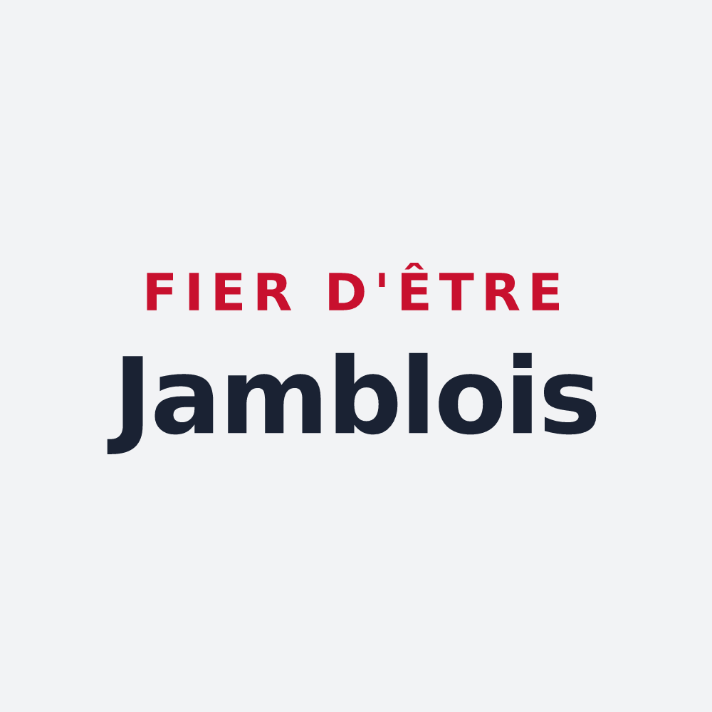 Poster « Fier d'être Jamblois » — design pour Jambles