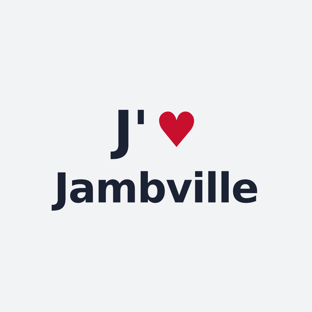Poster personnalisé Jambville — design J'aime Jambville