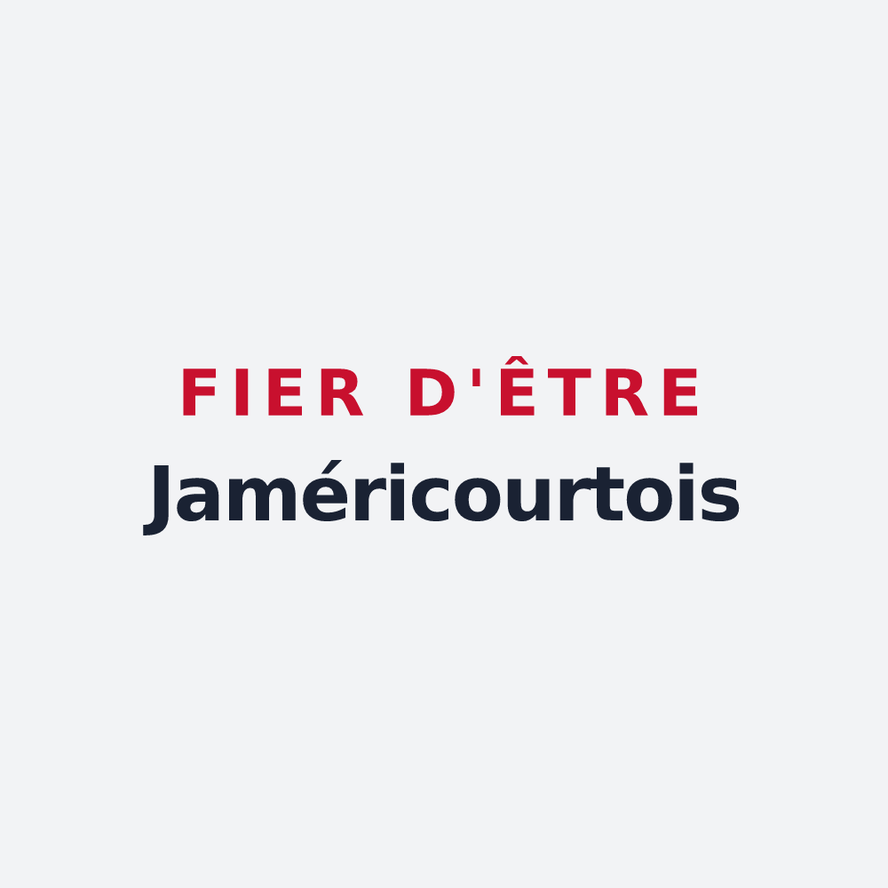 Poster « Fier d'être Jaméricourtois » — design pour Jaméricourt