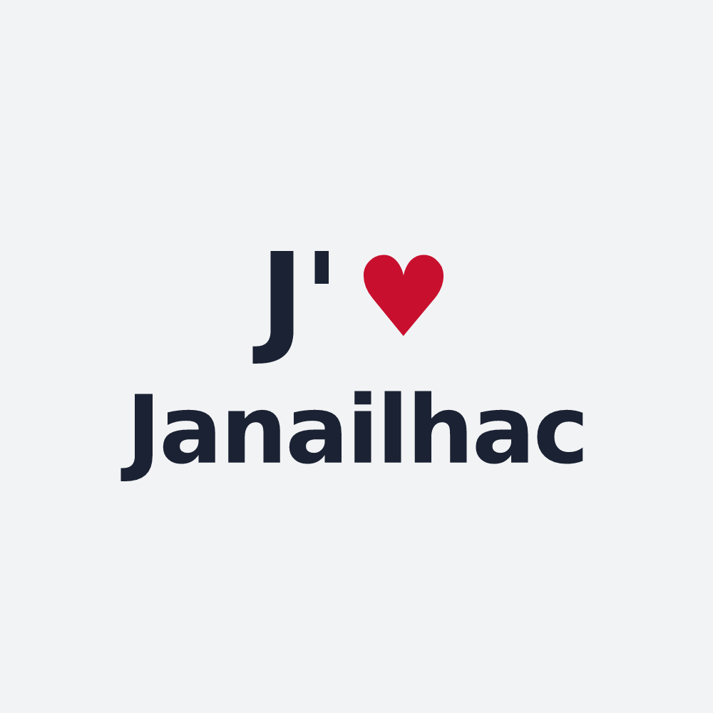 Poster personnalisé Janailhac — design J'aime Janailhac