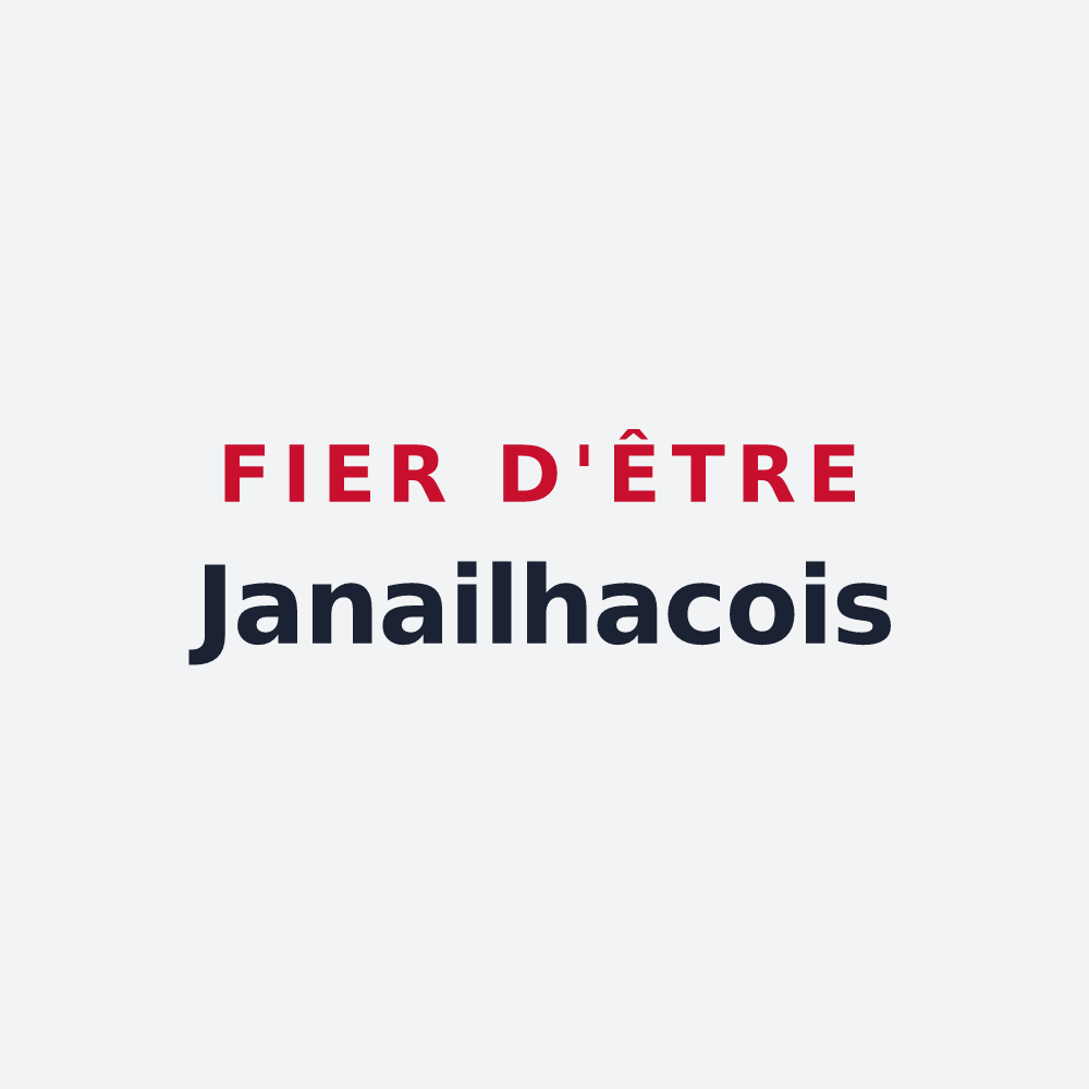 Poster « Fier d'être Janailhacois » — design pour Janailhac
