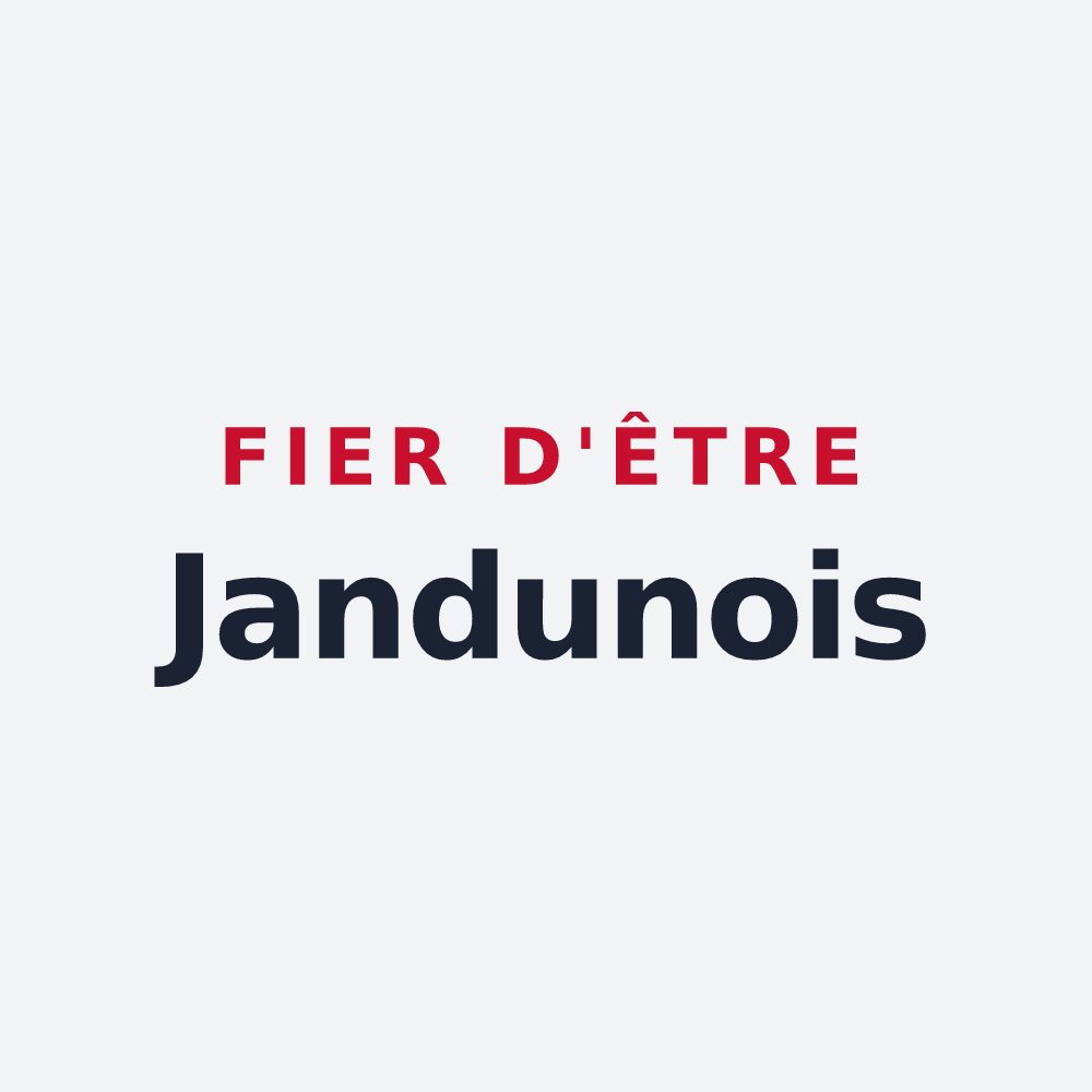 Poster « Fier d'être Jandunois » — design pour Jandun