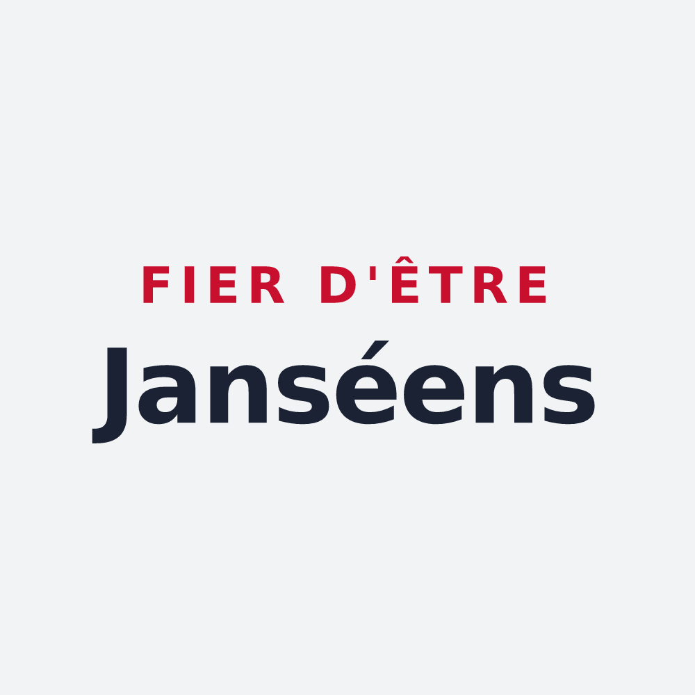 Poster « Fier d'être Janséens » — design pour Jans