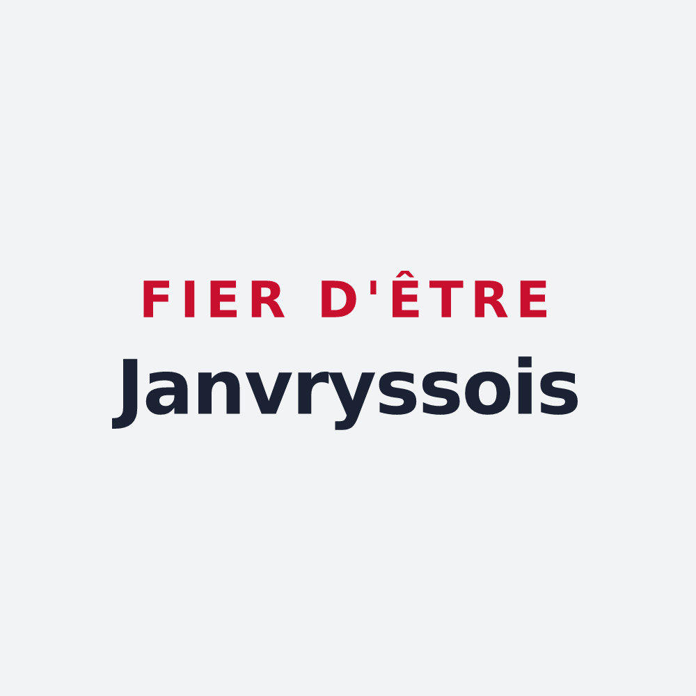 Poster « Fier d'être Janvryssois » — design pour Janvry