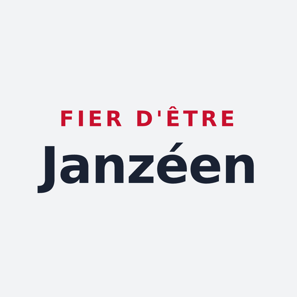 Poster « Fier d'être Janzéen » — design pour Janzé