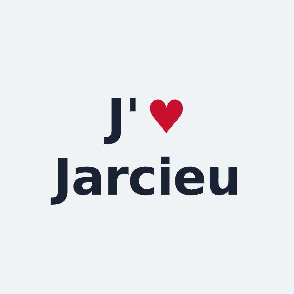 Poster personnalisé Jarcieu — design J'aime Jarcieu