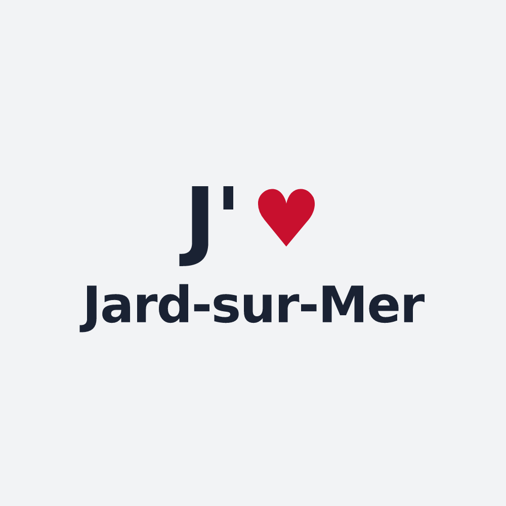 Poster personnalisé Jard-sur-Mer — design J'aime Jard-sur-Mer