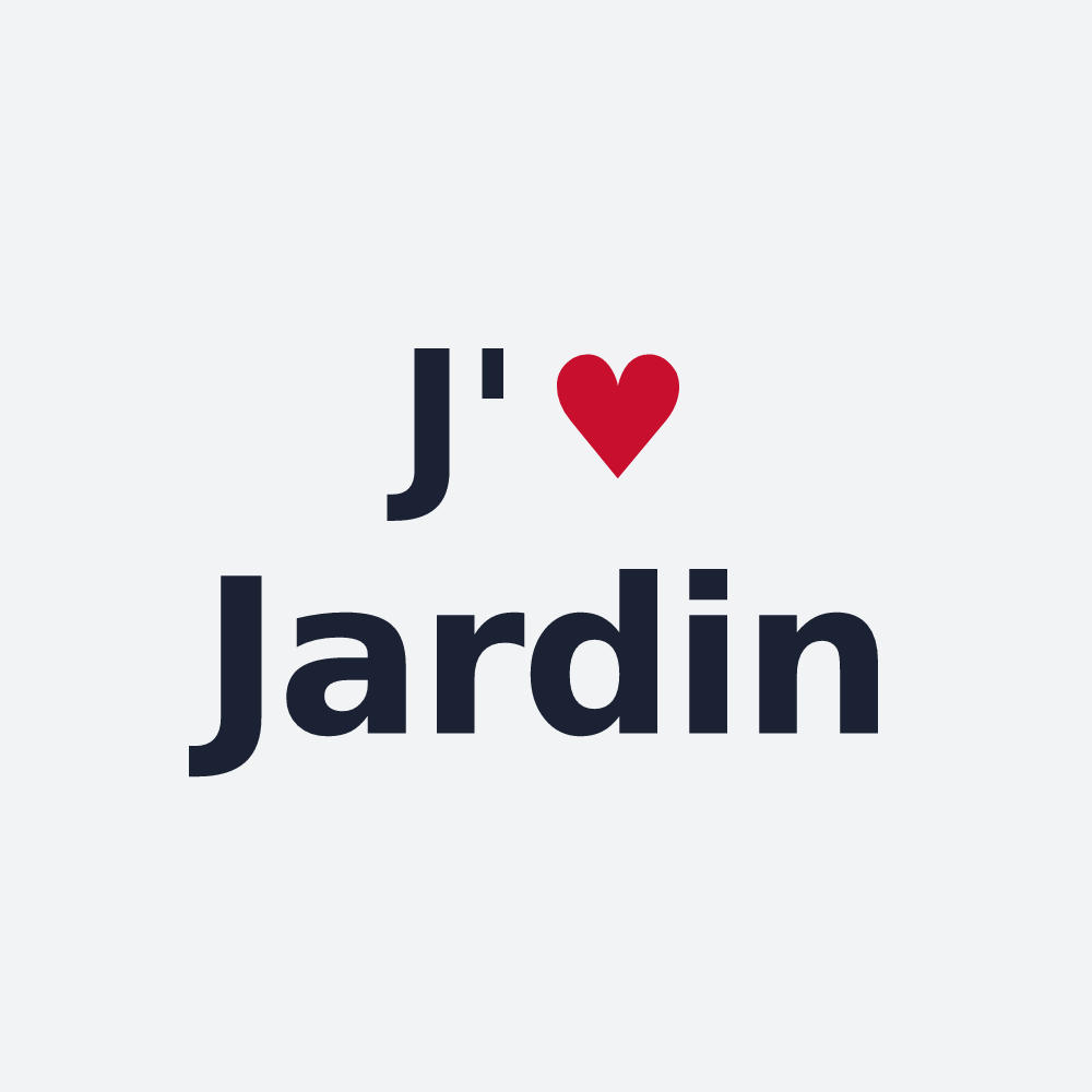 Poster personnalisé Jardin — design J'aime Jardin