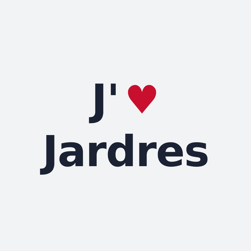 Poster personnalisé Jardres — design J'aime Jardres