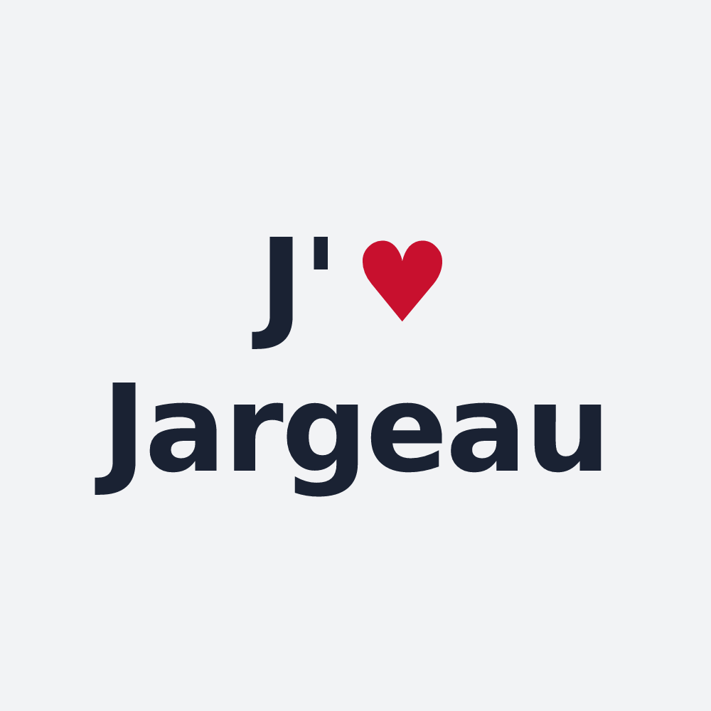 Poster personnalisé Jargeau — design J'aime Jargeau