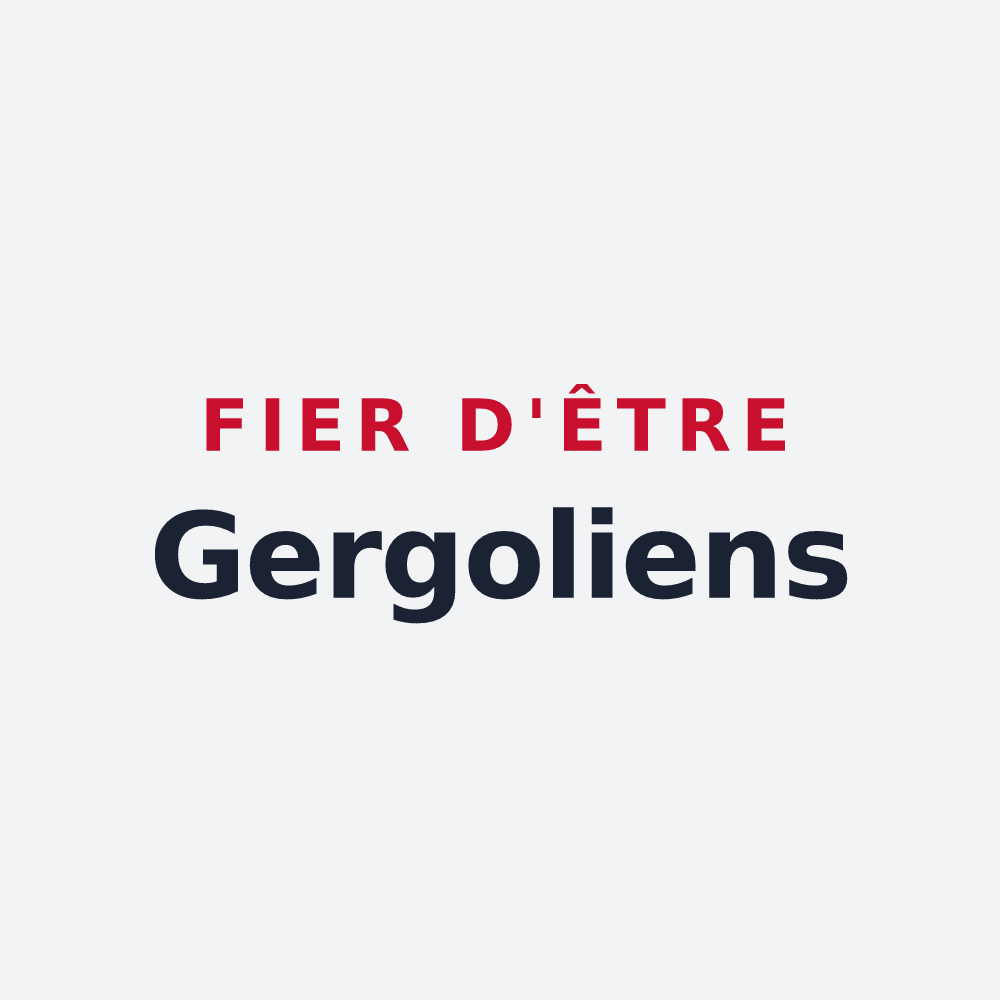 Poster « Fier d'être Gergoliens » — design pour Jargeau