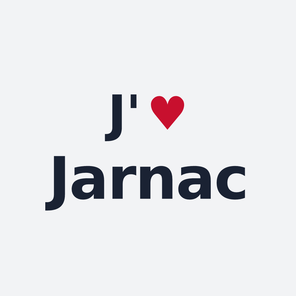 Poster personnalisé Jarnac — design J'aime Jarnac
