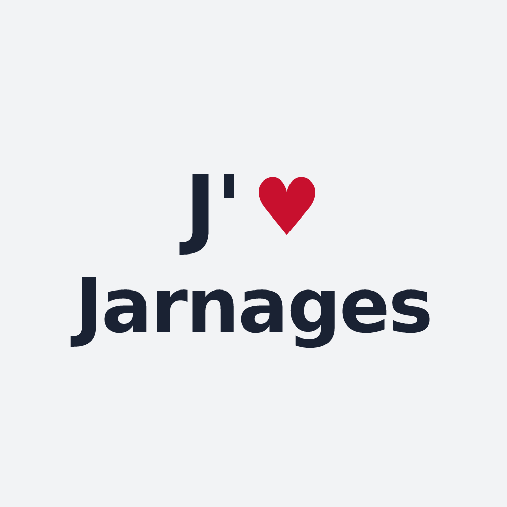 Poster personnalisé Jarnages — design J'aime Jarnages