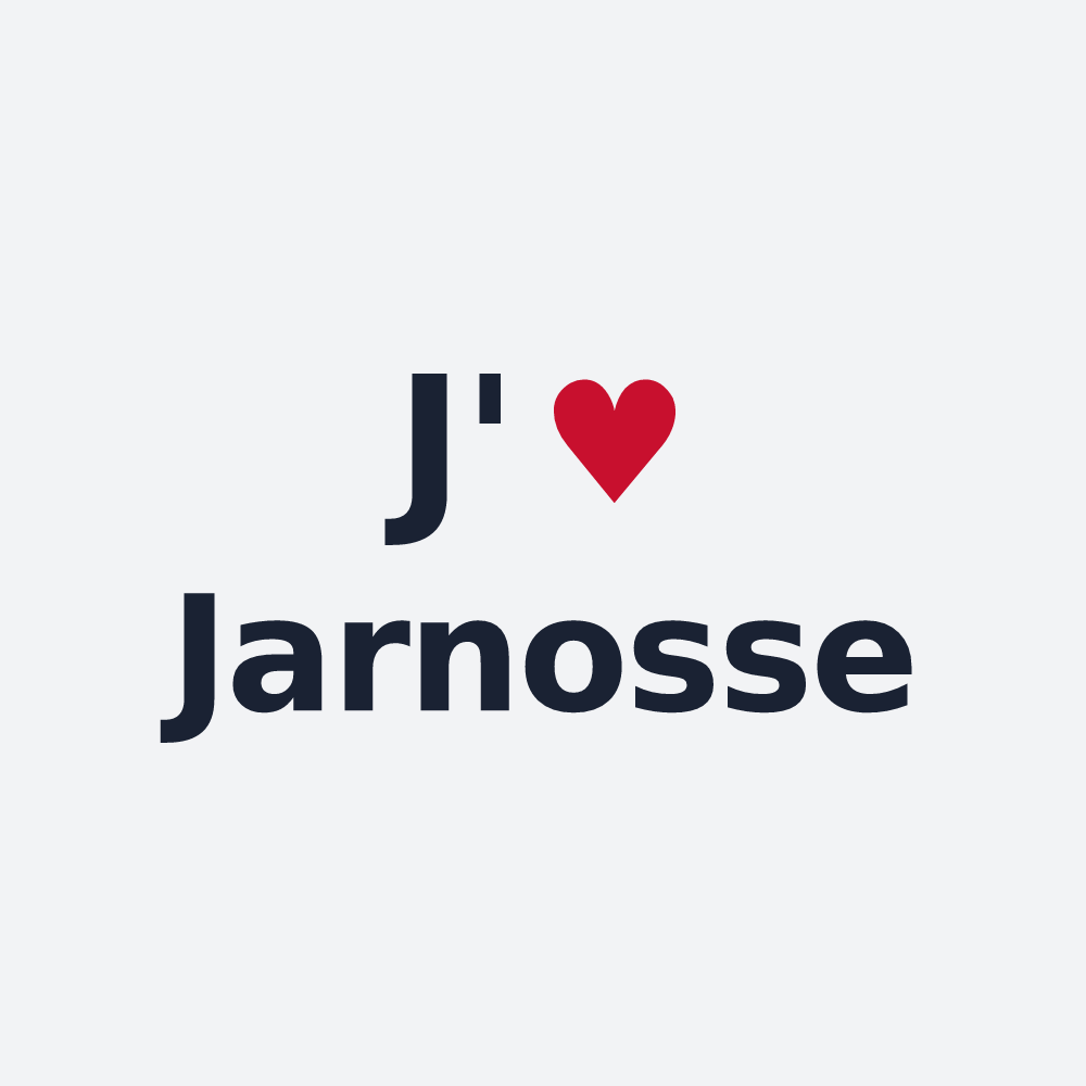 Poster personnalisé Jarnosse — design J'aime Jarnosse