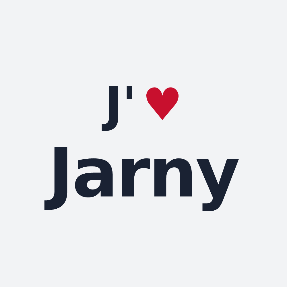 Poster personnalisé Jarny — design J'aime Jarny