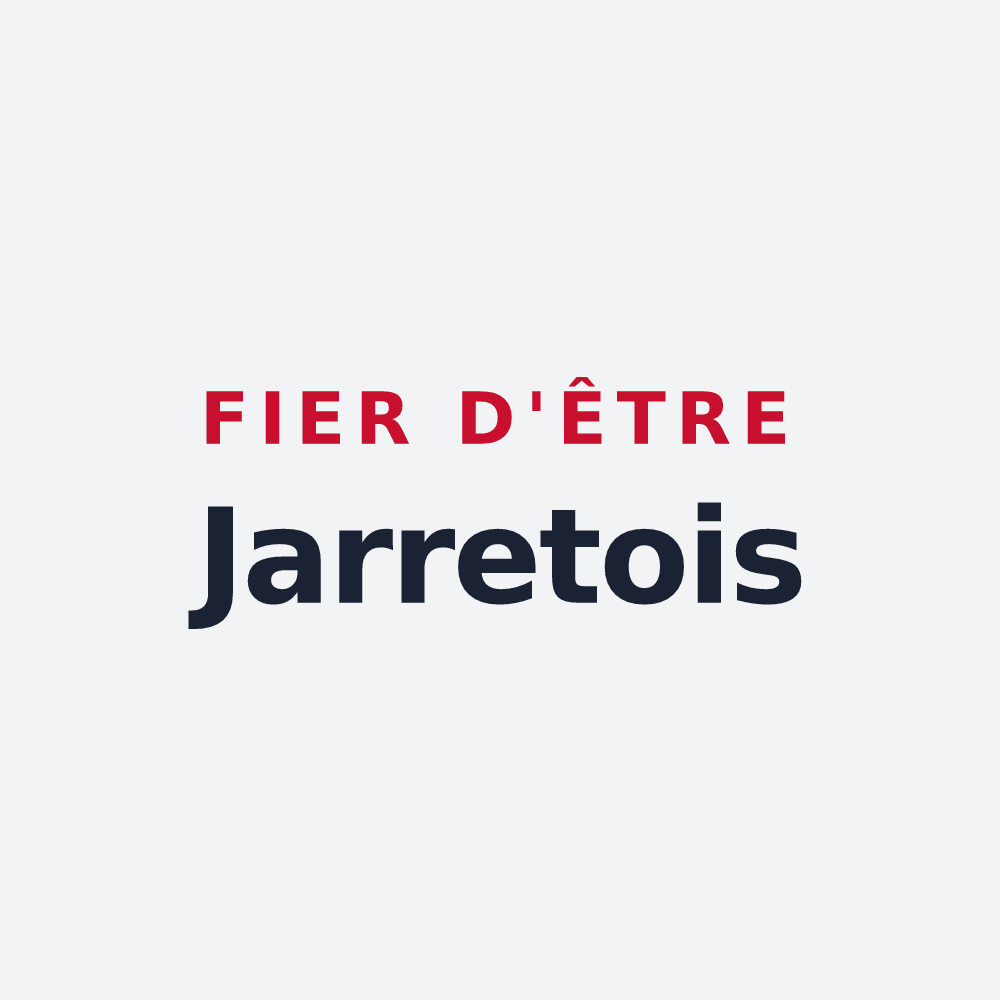 Poster « Fier d'être Jarretois » — design pour Jarret