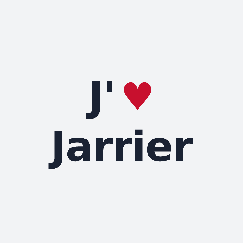 Poster personnalisé Jarrier — design J'aime Jarrier