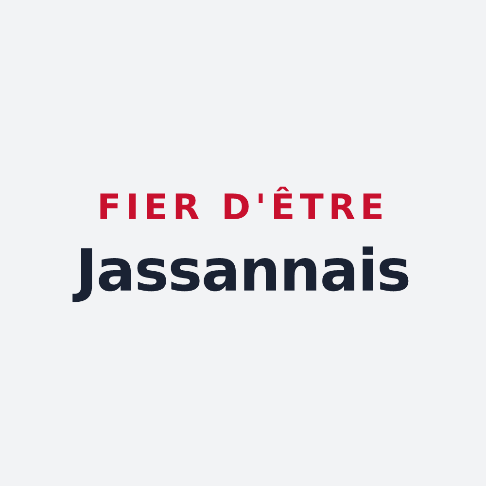 Poster « Fier d'être Jassannais » — design pour Jassans-Riottier