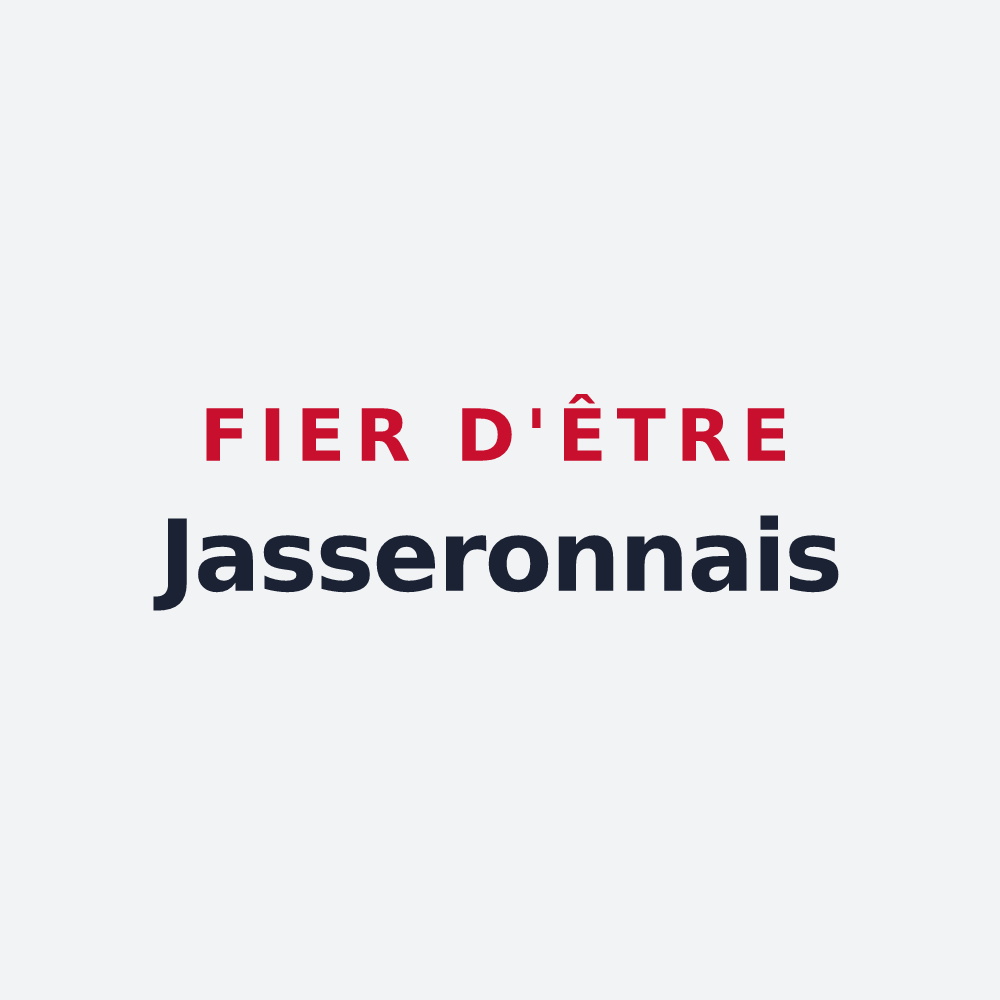 Poster « Fier d'être Jasseronnais » — design pour Jasseron