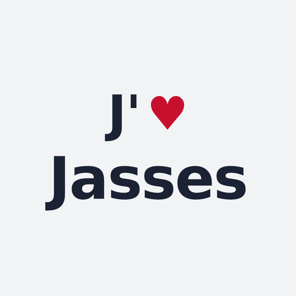 Poster personnalisé Jasses — design J'aime Jasses
