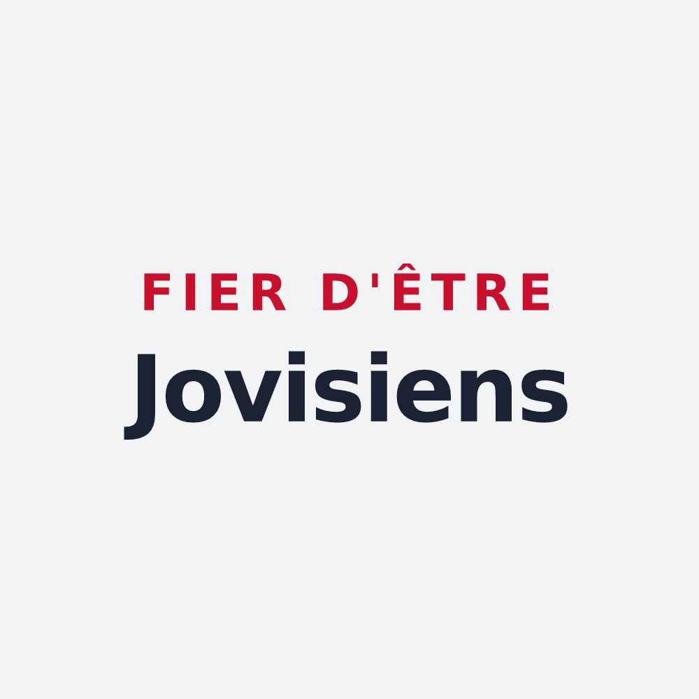 Poster « Fier d'être Jovisiens » — design pour Jau-Dignac-et-Loirac