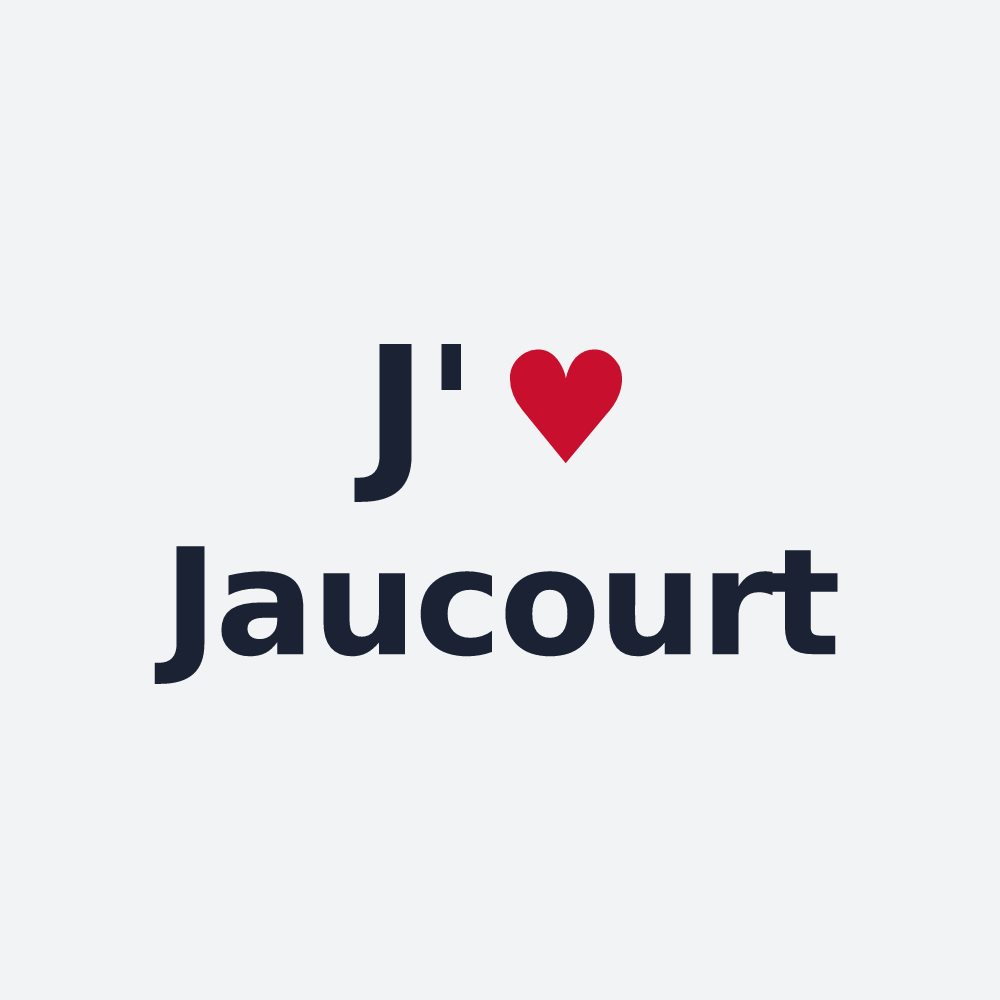 Poster personnalisé Jaucourt — design J'aime Jaucourt