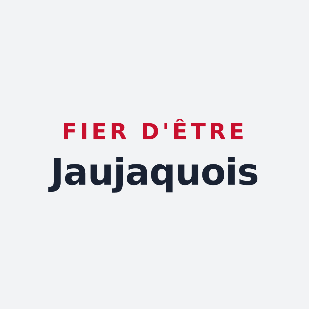 Poster « Fier d'être Jaujaquois » — design pour Jaujac