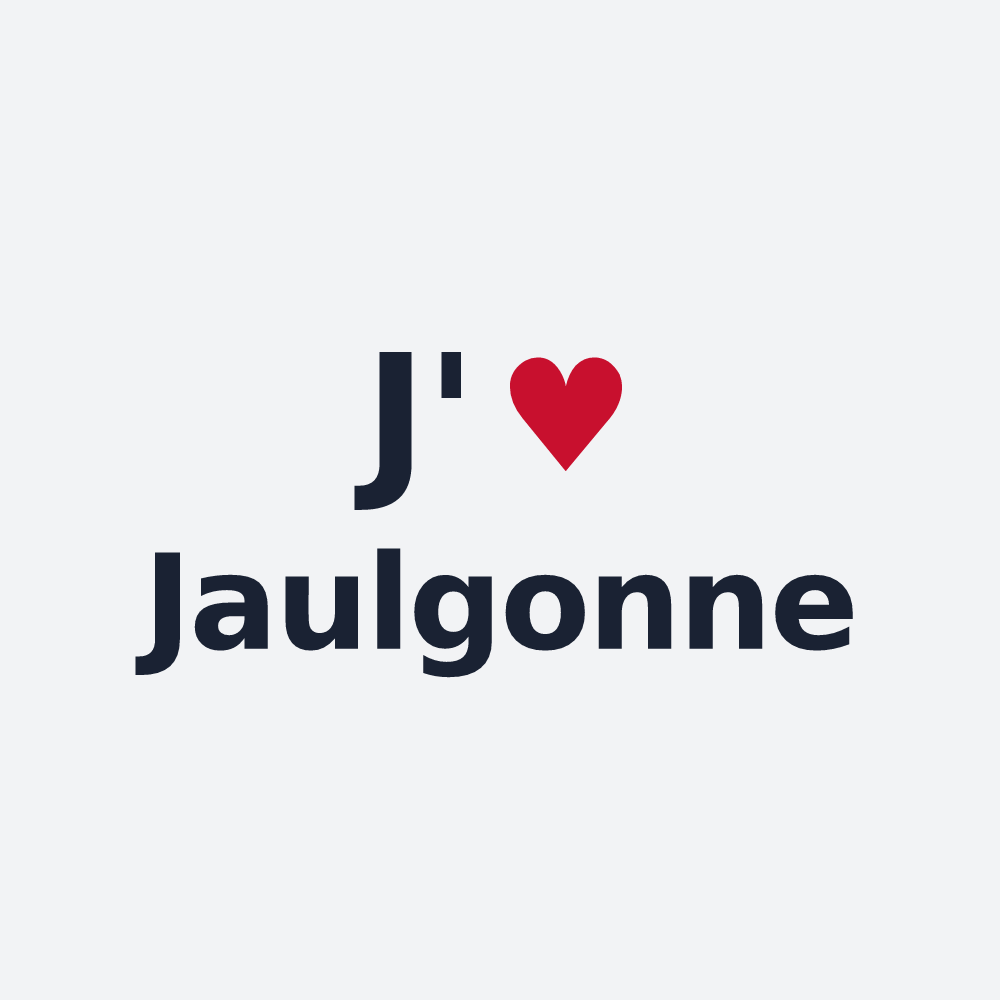 Poster personnalisé Jaulgonne — design J'aime Jaulgonne