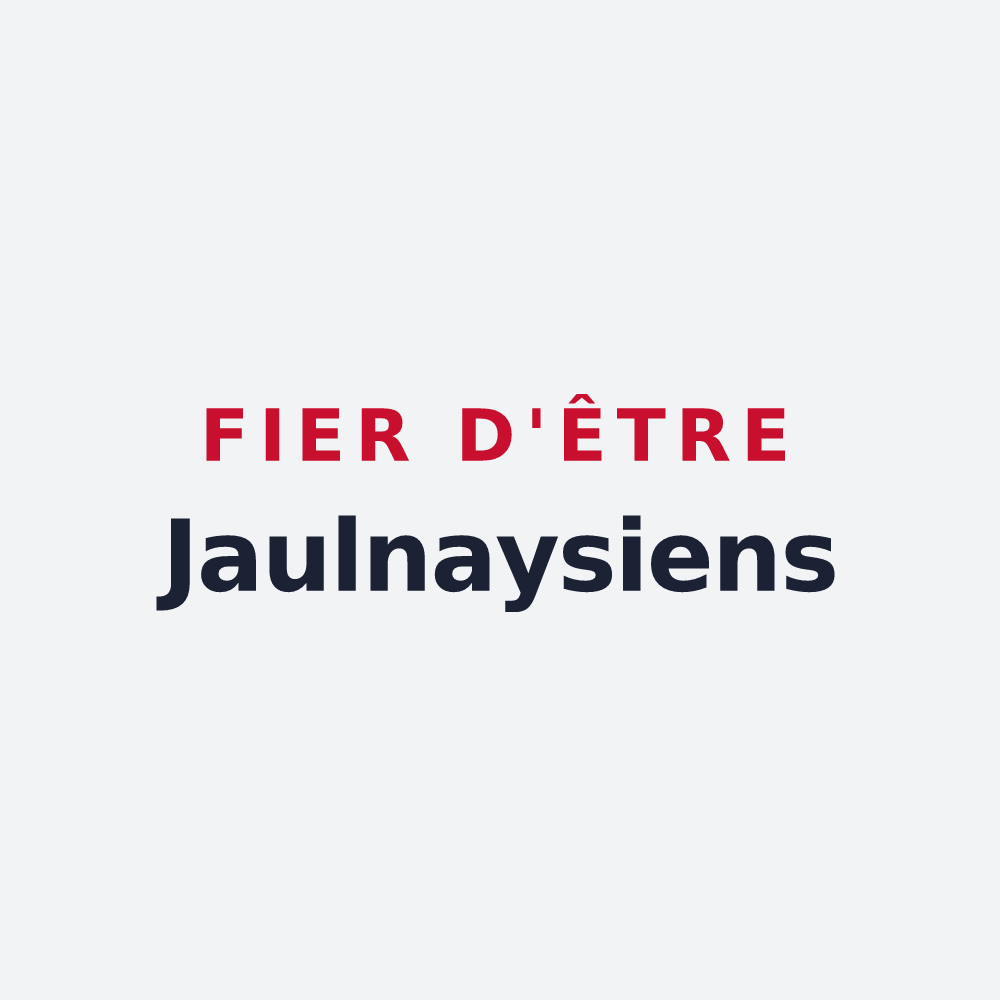 Poster « Fier d'être Jaulnaysiens » — design pour Jaulnay