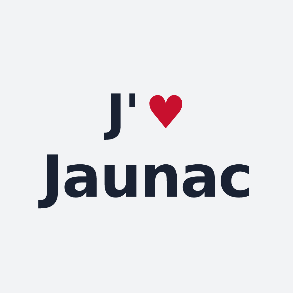 Poster personnalisé Jaunac — design J'aime Jaunac