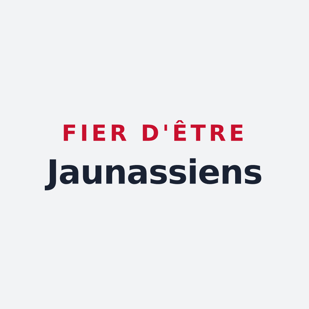 Poster « Fier d'être Jaunassiens » — design pour Jaunac