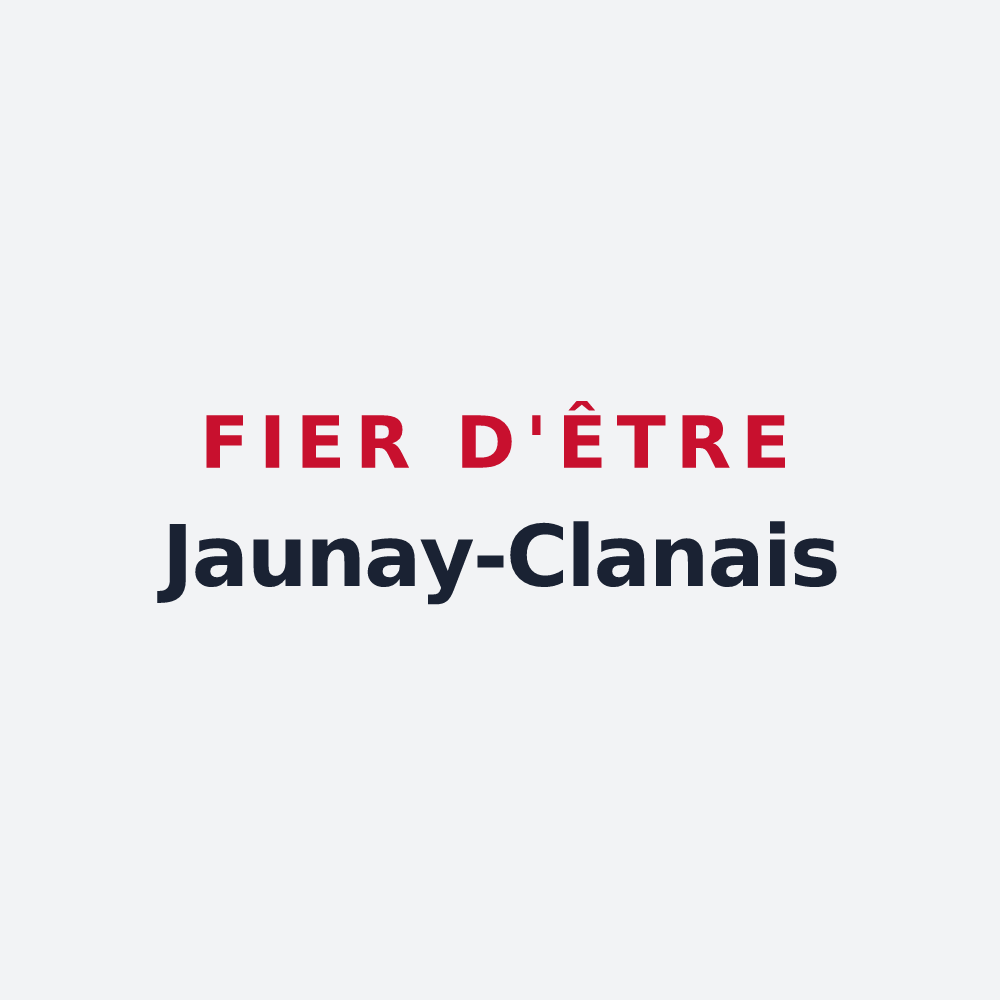 Poster « Fier d'être Jaunay-Clanais » — design pour Jaunay-Marigny