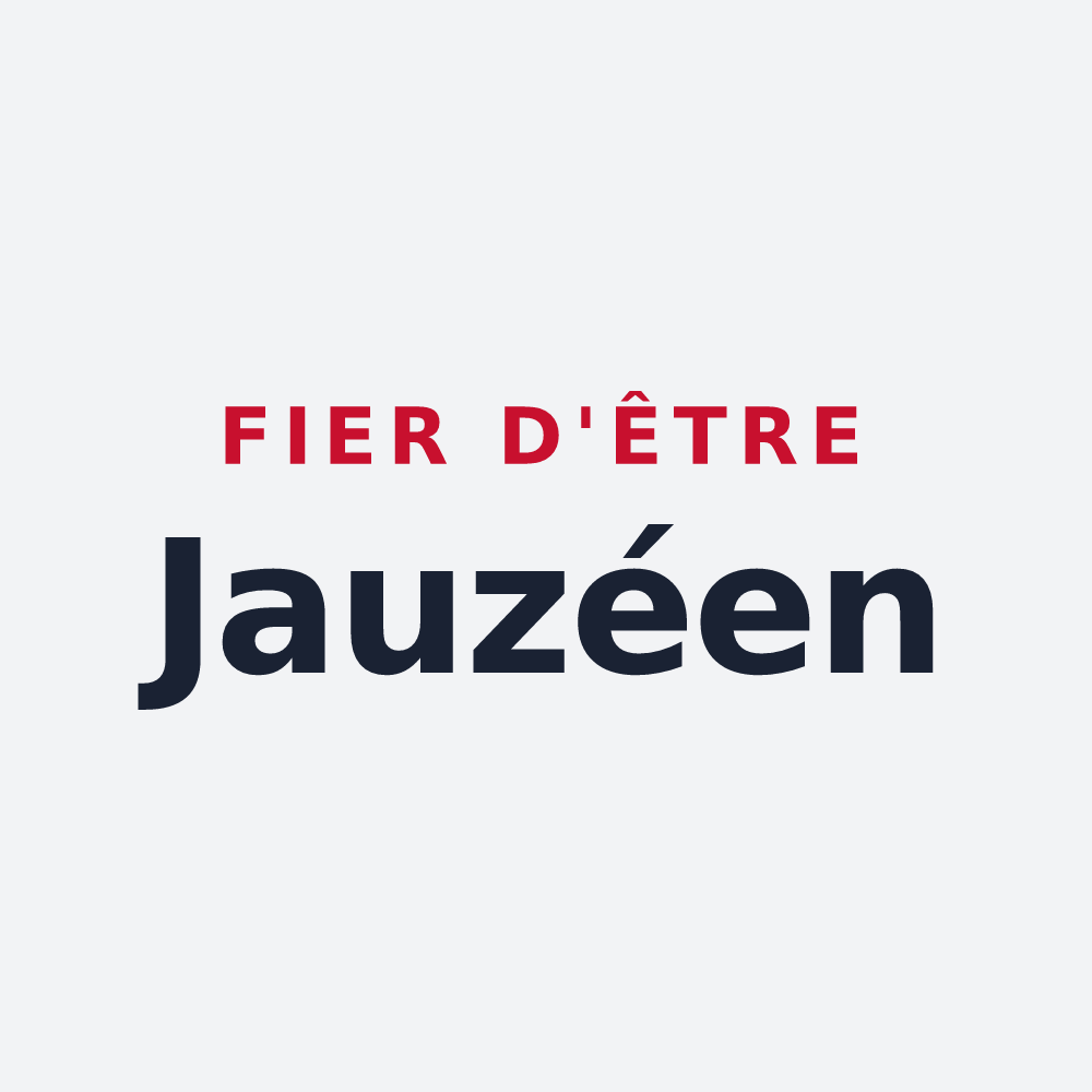 Poster « Fier d'être Jauzéen » — design pour Jauzé