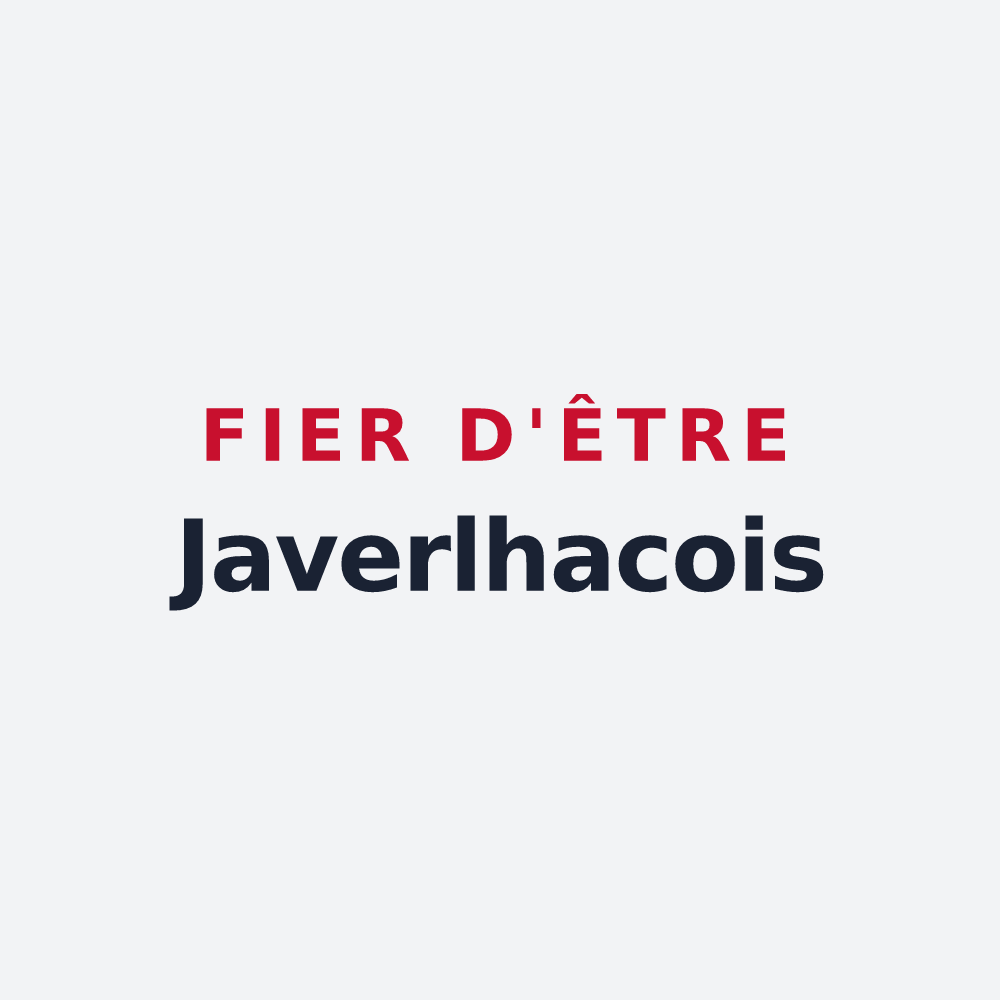 Poster « Fier d'être Javerlhacois » — design pour Javerlhac-et-la-Chapelle-Saint-Robert