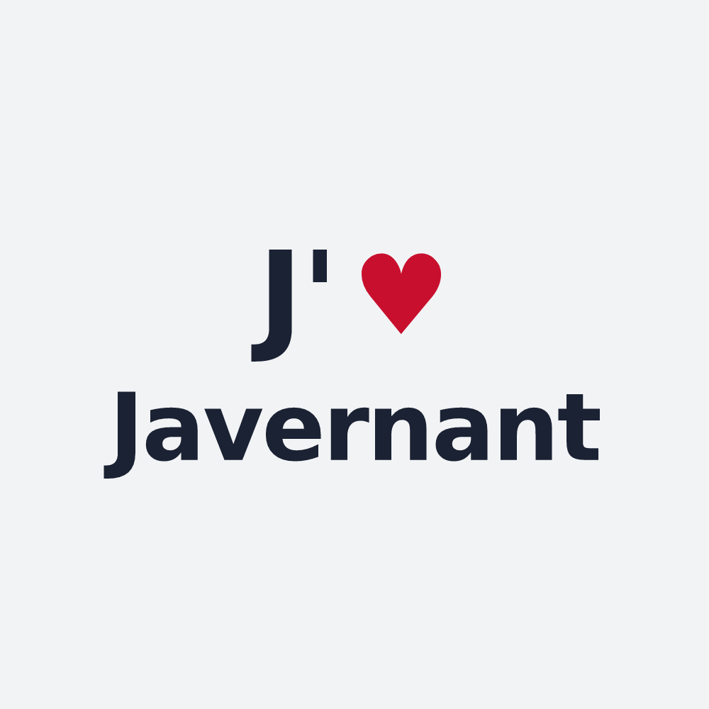 Poster personnalisé Javernant — design J'aime Javernant
