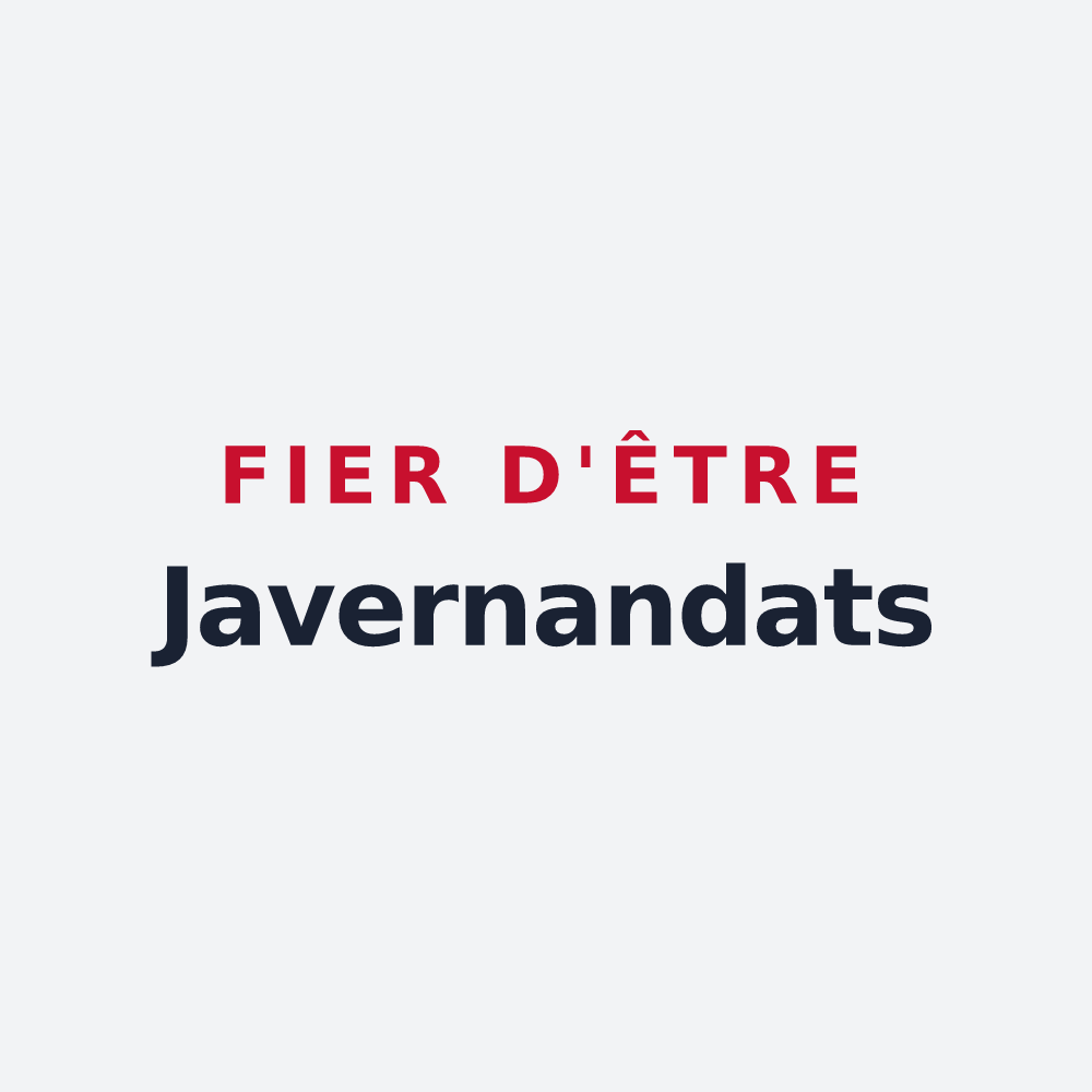 Poster « Fier d'être Javernandats » — design pour Javernant