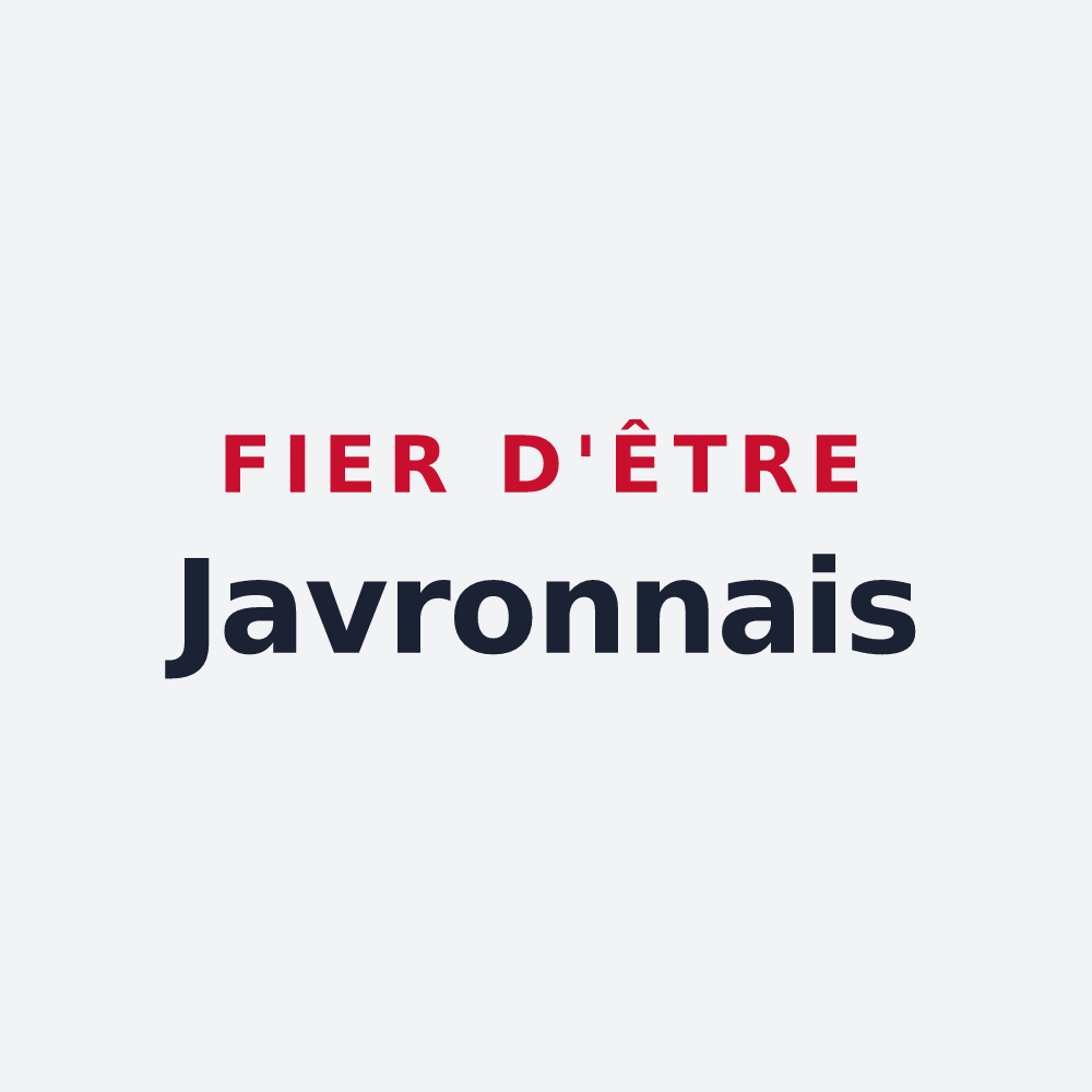 Poster « Fier d'être Javronnais » — design pour Javron-les-Chapelles
