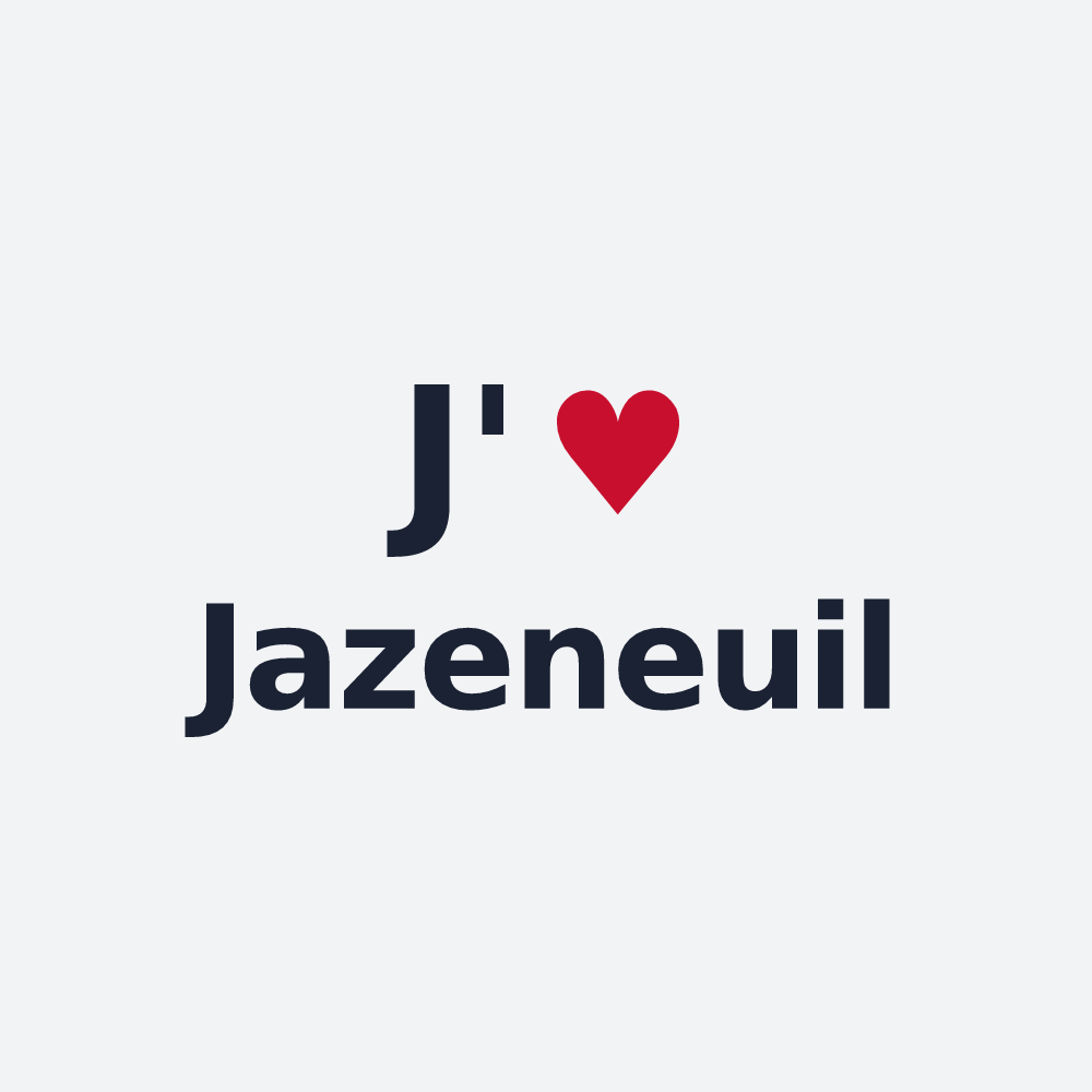 Poster personnalisé Jazeneuil — design J'aime Jazeneuil