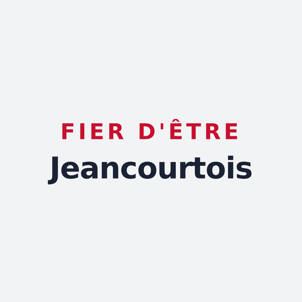 Poster « Fier d'être Jeancourtois » — design pour Jeancourt
