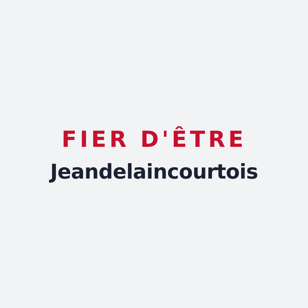 Poster « Fier d'être Jeandelaincourtois » — design pour Jeandelaincourt